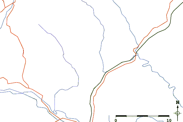 Roads and rivers around Hatterrall Hill