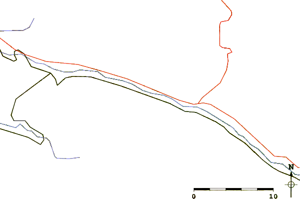 Roads and rivers around Haugan Mountain