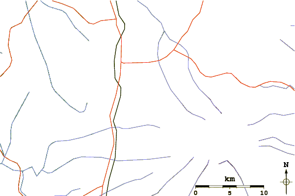 Roads and rivers around Hauhungatahi