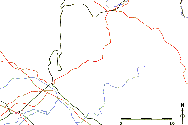 Roads and rivers around Hausstein