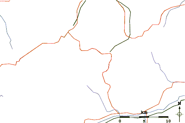 Roads and rivers around Hausstock