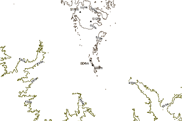 Mountain peaks around Hawkeye Point