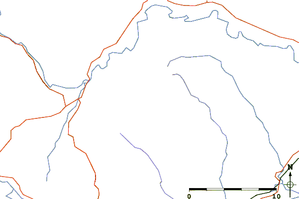 Roads and rivers around Hay Bluff