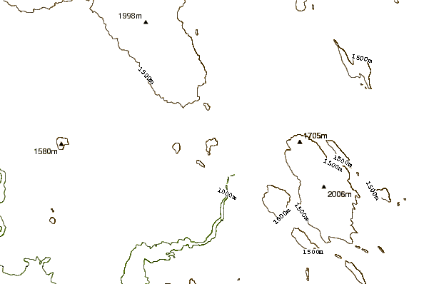 Mountain peaks around Hayden Mountain (Oregon)