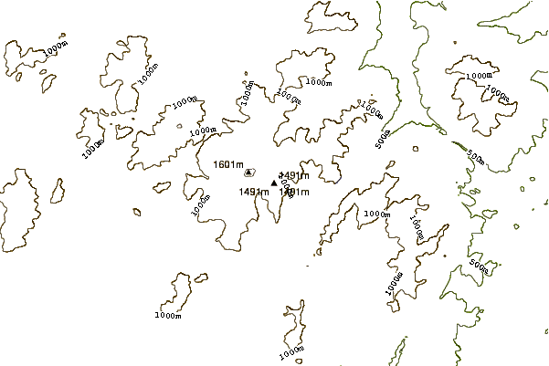 Mountain peaks around Haystack