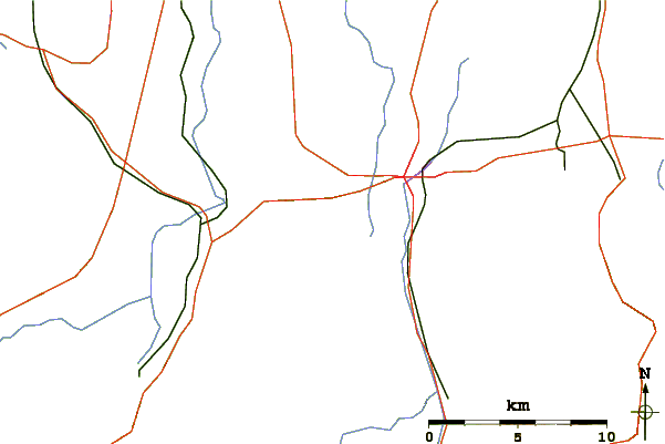 Roads and rivers around Heiglkopf