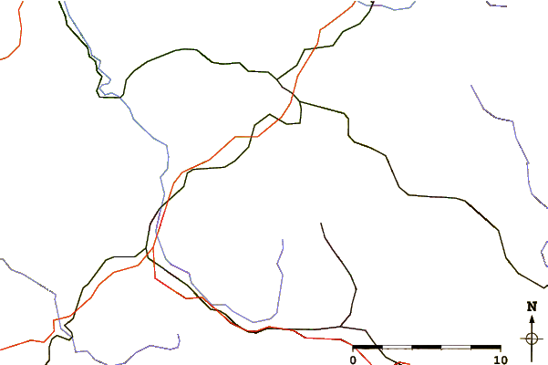 Roads and rivers around Heiligenkopf