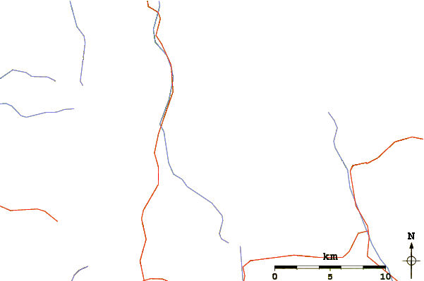 Roads and rivers around Heiligkreuzkofel