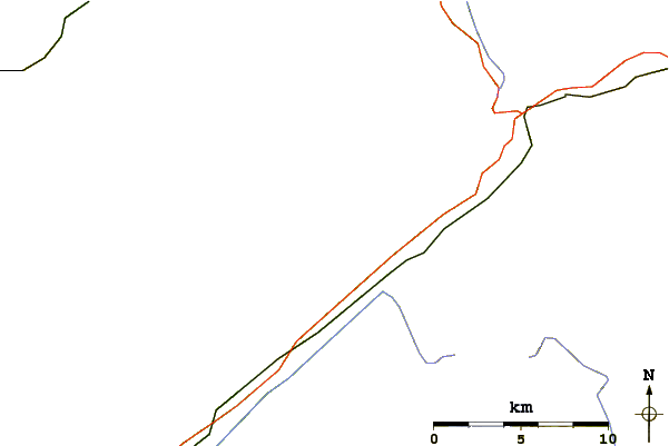 Roads and rivers around Heji Zwächte