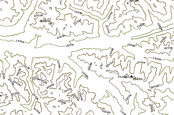 Mountain peaks around Helm (mountain)