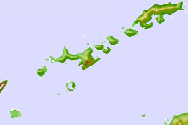 Surf breaks located close to Helmet Peak (Livingston Island)