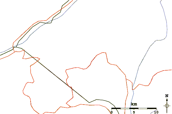 Roads and rivers around Helsenhorn