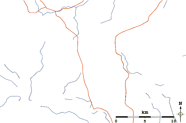 Roads and rivers around Helvellyn