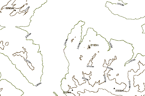 Mountain peaks around Helwangspitz