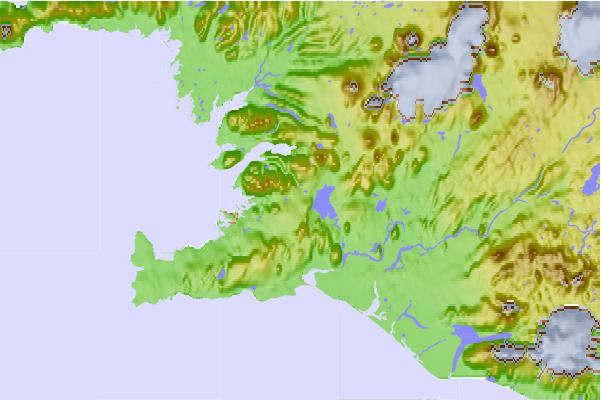 Surf breaks located close to Hengill