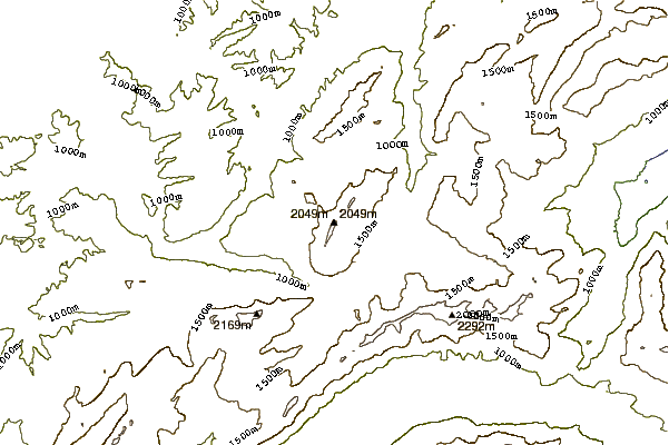 Mountain peaks around Hengst