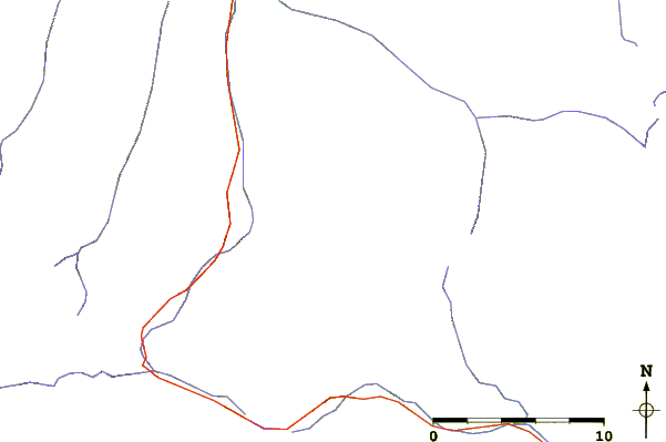 Roads and rivers around Herbétet