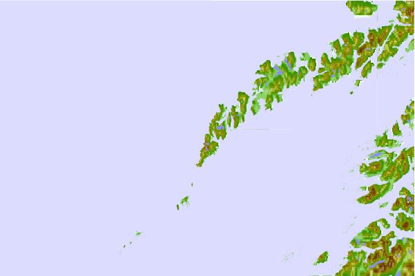 Surf breaks located close to Hermannsdalstinden