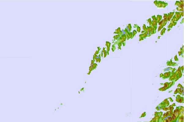 Surf breaks located close to Hermansdaltinden