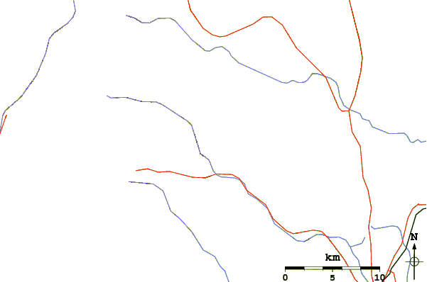 Roads and rivers around Hermit's Peak