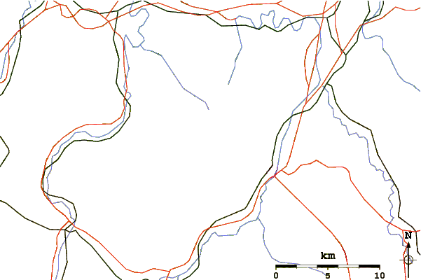 Roads and rivers around Hernio
