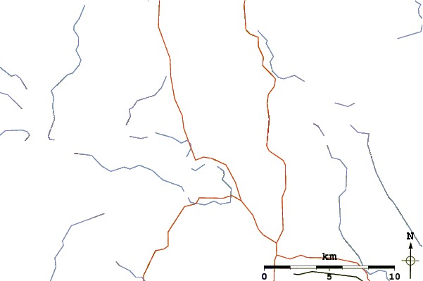 Roads and rivers around Heron Pike