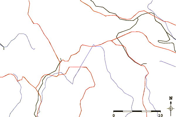 Roads and rivers around Herzogenhorn