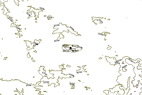 Mountain peaks around Hesselberg