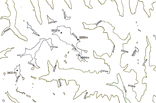 Mountain peaks around Hexenkopf