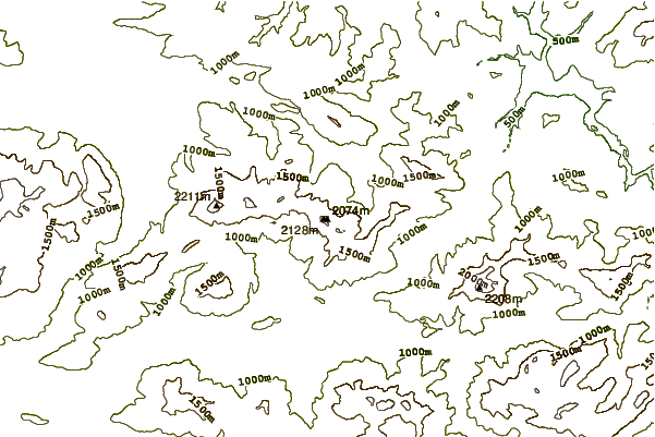 Mountain peaks around Hexenturm