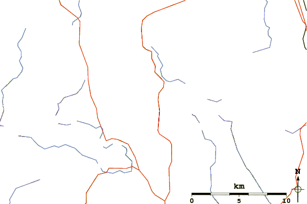 Roads and rivers around High Hartsop Dodd