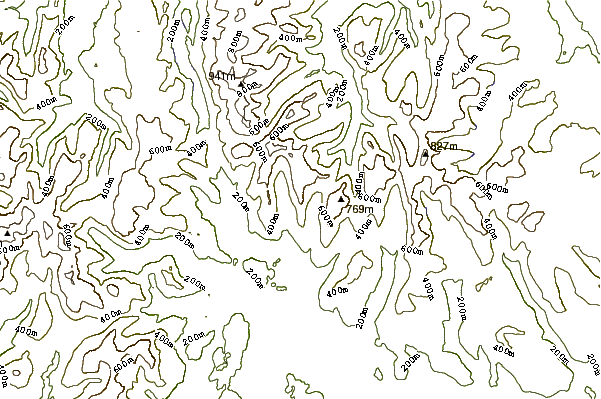 Mountain peaks around High Pike (Scandale)