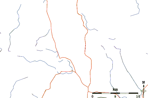 Roads and rivers around High Pike (Scandale)