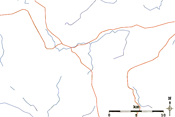 Roads and rivers around High Rigg