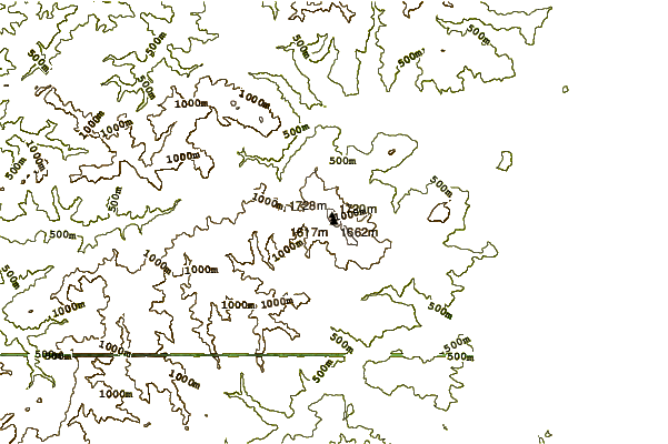 Mountain peaks around Hikurangi