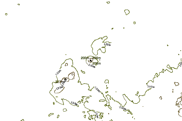 Mountain peaks around Hill of Allen