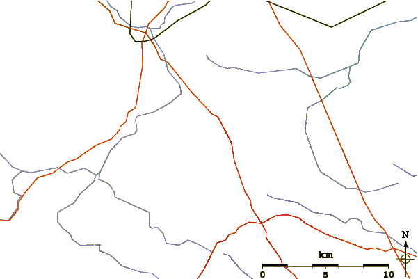 Roads and rivers around Hill of Tara