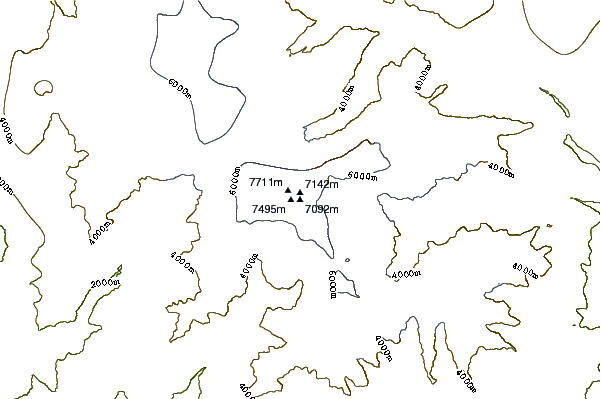 Mountain peaks around Himalchuli