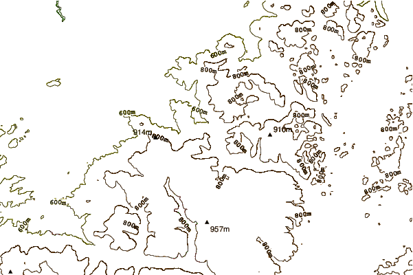 Mountain peaks around Himberg (Swabian Alb)