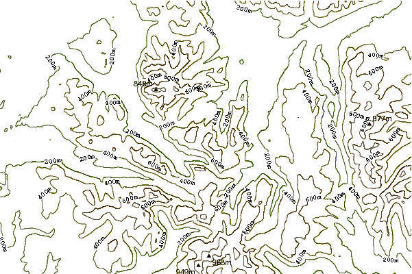 Mountain peaks around Hindscarth