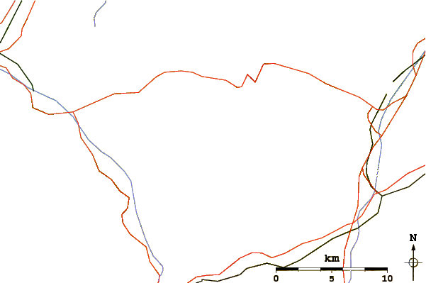 Roads and rivers around Hinter Tierberg