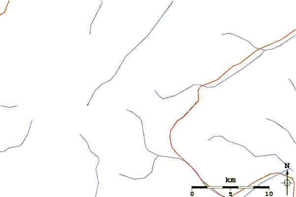 Roads and rivers around Hintere Eggenspitze