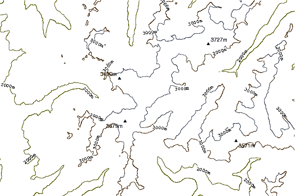 Mountain peaks around Hintereisspitzen