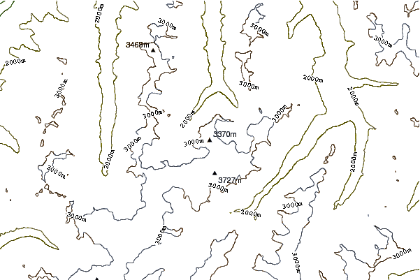 Mountain peaks around Hinterer Brunnenkogel