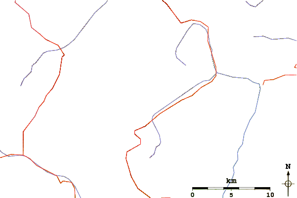 Roads and rivers around Hinterer Seelenkogel