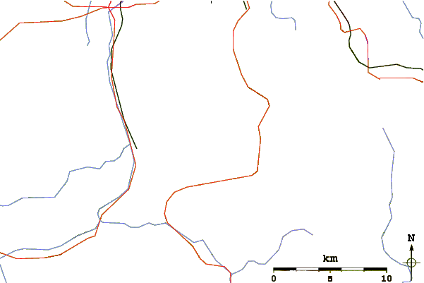 Roads and rivers around Hirschberg