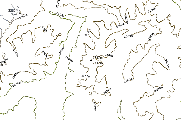 Mountain peaks around Hirzer (Sarntal Alps)