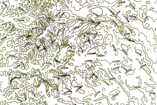 Mountain peaks around Hjelledalstind