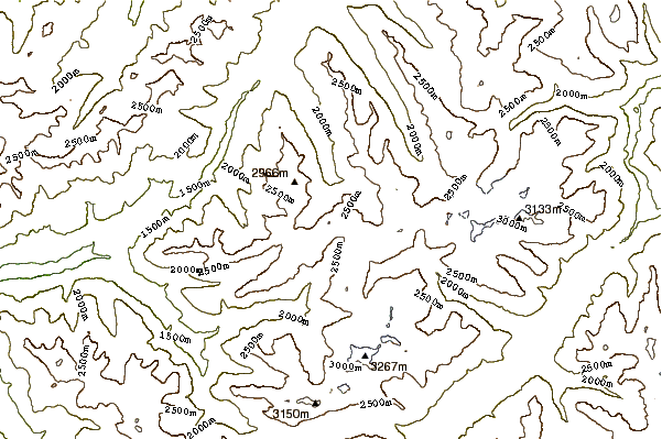 Mountain peaks around Hoch Ducan