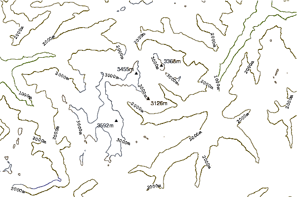 Mountain peaks around Hoch Horefellistock